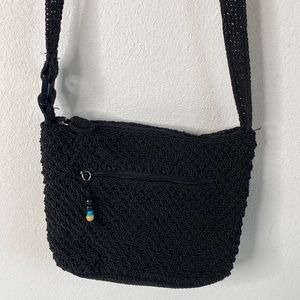 Liz Claiborne Knit Crossbody Bag Black